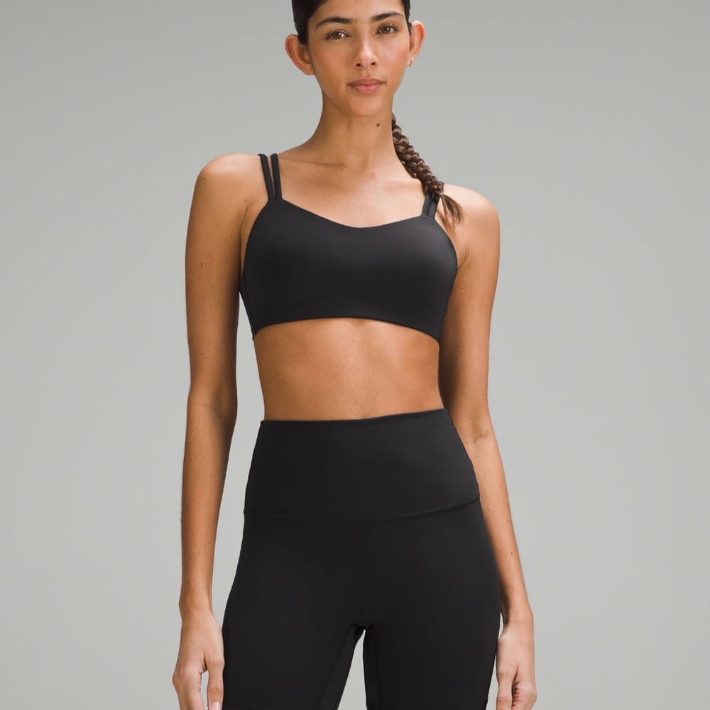 Lululemon Black and white like a cloud Sports Bras.